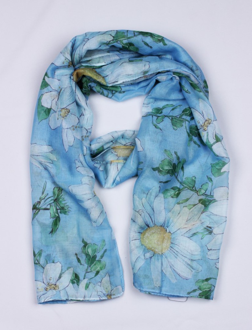 Alice & Lily printed scarf blue Style : SC/5024BLU image 0